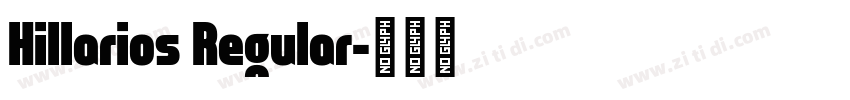 Hillarios Regular字体转换